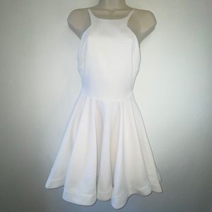 L' Atiste Halter top backless flare dress